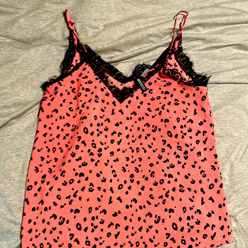 Pink cheetah tank top